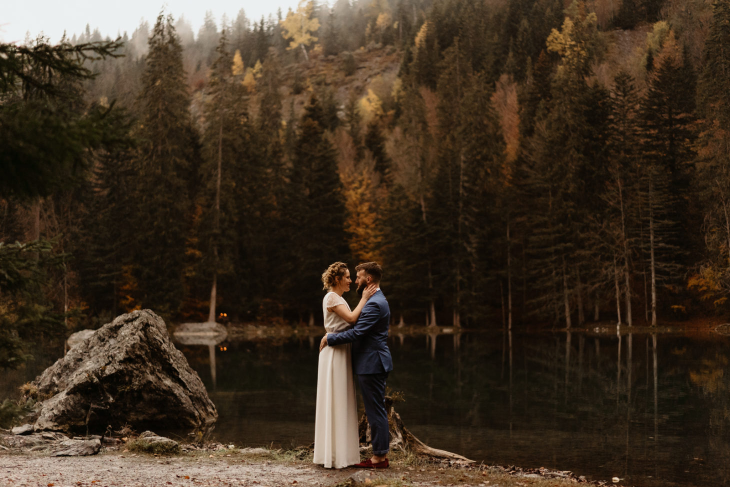 séance d'inspiration mariage lac vert de passy haute savoie