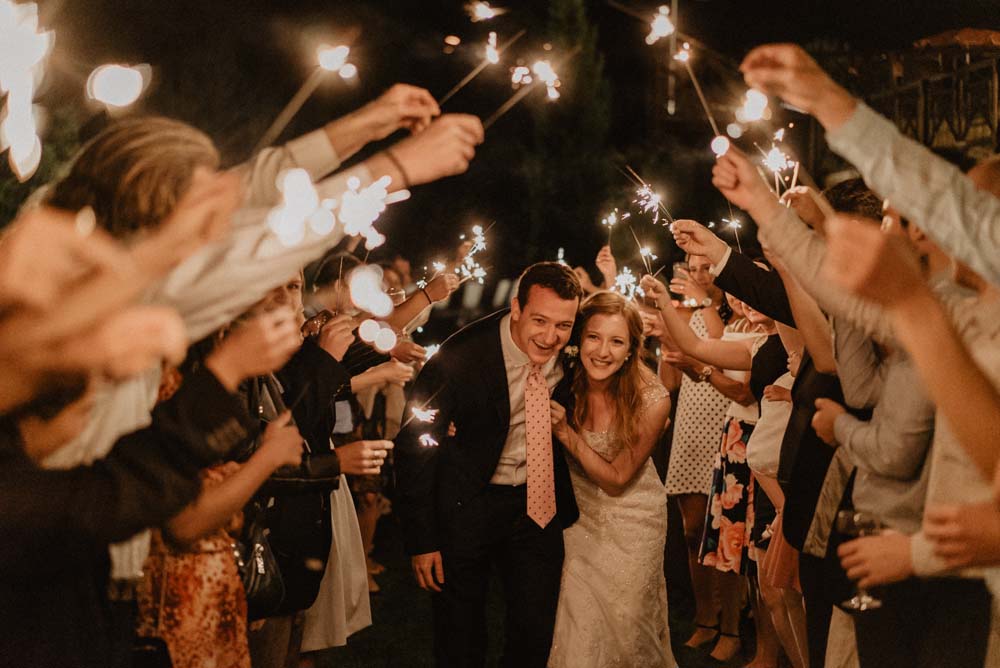 Cierges magiques et leurs jolis effets sur vos photos de mariage